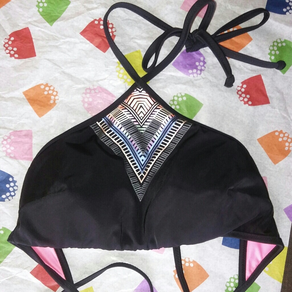 VS PINK halter high-neck bikini top
